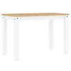 vidaXL Esstisch Panama Wei&szlig; 112x60x75 cm Massivholz Kiefer