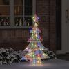 vidaXL Weihnachtsbaum mit 100 LEDs Mehrfarbig 120 cm Acryl