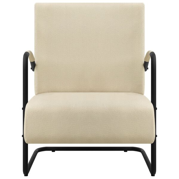 vidaXL Sessel Creme Stoff