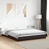vidaXL Bettgestell mit LED Schwarz 150x200 cm Holzwerkstoff