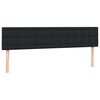 vidaXL Boxspringbett mit Matratze Schwarz 180x210 cm Samt
