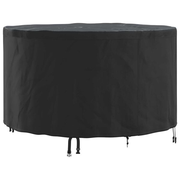 vidaXL Gartenm&ouml;belabdeckung Schwarz 128 x 128 x 71 cm 210D-Gewebe