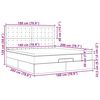 vidaXL Ottoman-Bett mit Matratzen & LEDs Rosa 180x200 cm Samt