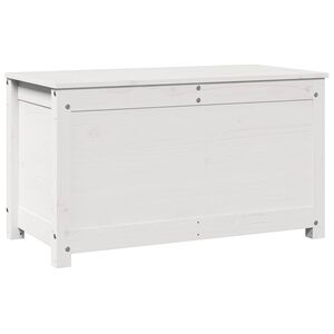 vidaXL Truhe Wei&szlig; 80x40x45,5 cm Massivholz Kiefer