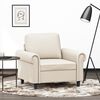 vidaXL Sessel Creme 60 cm Kunstleder