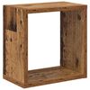 vidaXL Wandregale 4 pcs Altholz 26 x 15 x 26 cm Holzwerkstoff