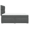 vidaXL Boxspringbett mit Matratze Dunkelgrau 140x200 cm Stoff
