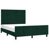 vidaXL Bettgestell ohne Matratze Dunkelgr&uuml;n 140x200 cm Samt