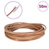 vidaXL Leder Schnur Braun &Oslash;2,5 mm x 50 m Leder