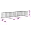 vidaXL Gabione mit Deckel 650x100x100 cm Verzinktes Eisen