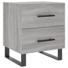 vidaXL Nachttische 2 Stk. Grau Sonoma 40x35x47,5 cm Holzwerkstoff