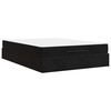 vidaXL Bettgestell mit Matratze mit Matratze 2 pcs Schwarz Samt