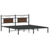 vidaXL Bettgestell ohne Matratze Braun Eiche 160x200 cm Holzwerkstoff