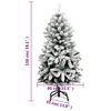 vidaXL K&uuml;nstlicher Weihnachtsbaum Klappbar 150 LEDs & Kugeln 150 cm