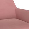 vidaXL Esszimmerst&uuml;hle 6 Stk. Drehbar Rosa Samt
