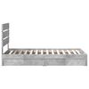 vidaXL Aufbewahrungsbett Beton Grau 90 x 190 cm Holzwerkstoff