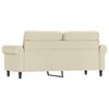 vidaXL 2-Sitzer-Sofa Creme 140 cm Kunstleder
