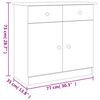 vidaXL Sideboard ALTA 77x35x73 cm Massivholz Kiefer
