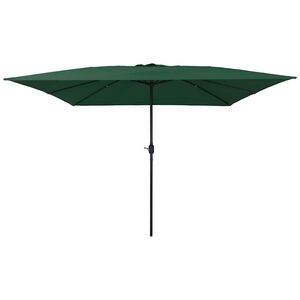vidaXL Garten-Sonnenschirm 295 x 295 x 245 cm Polyester und Stahl Gr&uuml;n