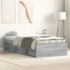 vidaXL Bettgestell Grau Sonoma 90x190 cm