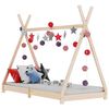 vidaXL Kinder-Bettgestell Massivholz Kiefer 80 x 160 cm