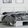 vidaXL Kopfteil Metall Wei&szlig; 200 cm