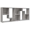 vidaXL B&uuml;cherregal Grau Sonoma 67x24x161 cm Holzwerkstoff