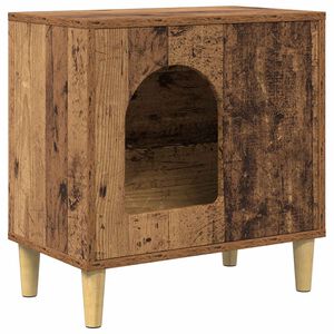 vidaXL Katzenhaus Altholz 51 x 30 x 52 cm Holzwerkstoff