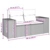 vidaXL 11-tlg. Garten-Sofagarnitur mit Kissen Schwarz Poly Rattan