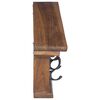 vidaXL Wand Montierter Kleiderst&auml;nder Natur 100 x 10 x 20 cm