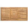 vidaXL Garten Essgruppe 7 pcs Braun Massivholz Teak