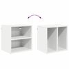 vidaXL H&auml;ngeschrank mit Speicher Wei&szlig; 40 x 29,5 x 40 cm Holzwerkstoff