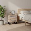 vidaXL Nachttische 2 Stk. 40x34x46 cm Gebleichtes Massivholz Mango
