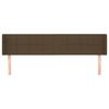 vidaXL Kopfteil mit Ohren Dunkelbraun 183x16x78/88 cm Stoff