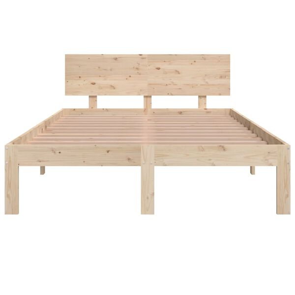 vidaXL Massivholzbett 120x190 cm