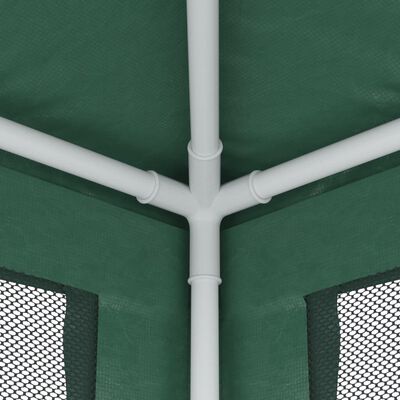 vidaXL Partyzelt mit 4 Mesh-Seitenwänden Grün 2x2 m HDPE