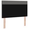 vidaXL LED Kopfteil Grau 100 cm Kunstleder