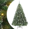 vidaXL K&uuml;nstlicher Weihnachtsbaum mit 300 LEDs Gr&uuml;n 240 cm PE und PVC