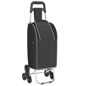 vidaXL Einkaufswagen Schwarz 39,5 x 33 x 93 cm Oxford-stoff