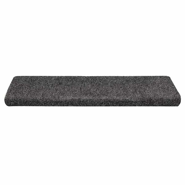 vidaXL Stufenmatten Selbstklebend 30 Stk. 65x21x4 cm Grau Rechteckiger Rand
