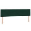 vidaXL Boxspringbett mit Matratzen Dunkelgr&uuml;n 200x210 cm Samt