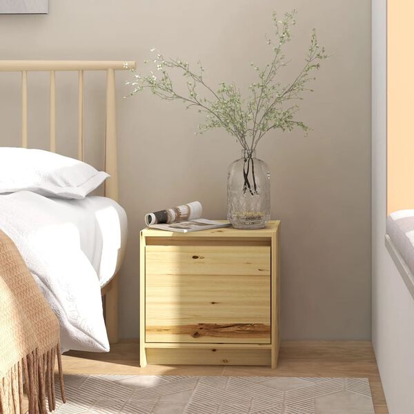 vidaXL Nachttisch 40x30,5x40 cm Massivholz Tanne