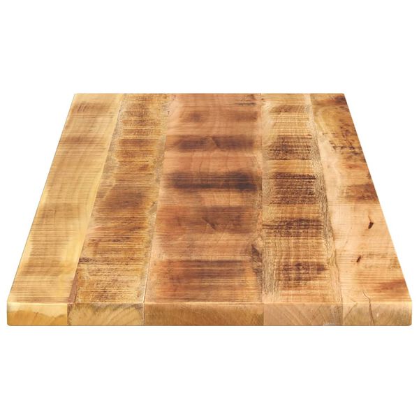 vidaXL Tischplatte 140x60x2,5 cm Rechteckig Raues Massivholz Mango