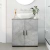 vidaXL Badezimmerschrank mit Speicher Beton Grau 61 x 35 x 64 cm