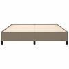 vidaXL Bettgestell ohne Matratze Taupe 180x200 cm Stoff