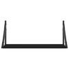 vidaXL Wandregale 2 Stk. Schwarz 60x25x25,5 cm Holzwerkstoff