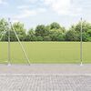 vidaXL Zaun mit Pfosten Silber 1,5 x 25 m PVC-beschichteter Stahl