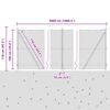 vidaXL Zaunpfosten Silber 50 x 1 m (13 mm Maschendraht) Stahl