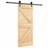 vidaXL Schiebet&uuml;r 85 x 210 cm Massivkiefer (Unbehandelt)