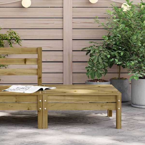 vidaXL Gartenhocker Kiefernholz Impr&auml;gniert